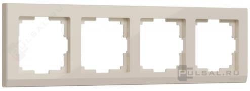 Рамкa
Stark,  4 поста,   цвет - слоновая кость,  пластмасса