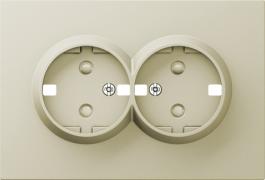 Donel A07 Шампань Накладка Розетки 2-ая с/з со шторками