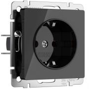 Розетка
Alumax,  Split,  Slab,  Senso,  Baguette,  Acrylic,  Platinum,  Elite,  Snabb,  Stream,  Flock,  Stark,  Fiore,  Favorit,  Diamant,  Aluminium,  Antik,  Metallic,  со шторками,  с заземлением,  одинарная,  винтовые клеммы,   цвет - черный акрил