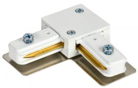 IEK Lighting Белый Коннектор L-образный под углом 90°для однофазного шинопровода