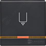 Hакладка карточного выключателя
Q.1,  Q.3,  Q.7,  с индикацией,   цвет - антрацит бархат