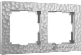 Рамкa
Hammer,  2 поста,   цвет - серебряный,  пластмасса