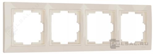 Рамкa Basic
Snabb,  4 поста,   цвет - слоновая кость,  слоновая кость,  пластмасса
