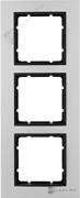 Рамкa
B.7,  3 поста,   цвет - алюминий,  антрацит матовый,  металл