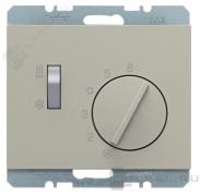 Терморегулятор воздуха помещений 5А, ПК-контакт, 230В
K.5,  поворотный,  датчик t° воздуха (встроенный),  без таймера,   цвет - стальной