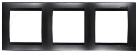 РамкаSimon 15, 3 поста, цвет - графит, пластмасса