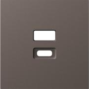 Накладка для розетки USB
A07 NATURAL,  A07,  A07 WAVE,  USB type-C 5V,  USB type-A 5V,  двойная,   цвет - мокко