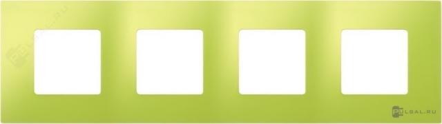 Рамка-декорSimon 27 play, 4 поста, цвет - фисташковый, пластмасса