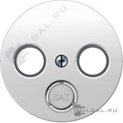 Накладка
R.1,  R.3,  R.8,  R.Classic,  телевизионная (TV),  спутниковая (SAT),  радио (R),  двойная,  тройная,   цвет - белый глянцевый