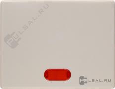 КлавишаArsys, одноклавишный, с подсветкой, с индикацией, цвет - бежевый глянцевый