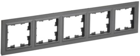 IEK Brite Base Графит Рамка 5-ая