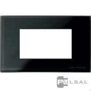 Рамка (итальянский стандарт)
Zenit,  4 модуля,   цвет - черное стекло,  стекло