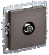 IEK Brite Base Темная Бронза Розетка TV оконечная