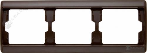 РамкaArsys, 3 поста, цвет - коричневый глянцевый, пластмасса
