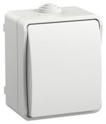 IEK ФОРС Белый Выключатель 1-кл кнопочный с Н.О. контактом