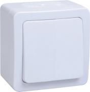 IEK ГЕРМЕС PLUS Белый Выключатель 1-клавишный IP54