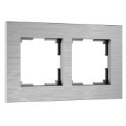 Рамкa
Alumax,  2 поста,   цвет - алюминий,  металл