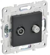 IEK Skandy Графит Розетка TV+SAT (телевизионная-TV, спутниковая-SAT)