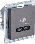 Atlas Design Мокко Розетка USB тип-C 65Вт с быстрой зарядкой