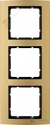 Рамкa
B.3,  3 поста,   цвет - золотой,  антрацит матовый,  металл