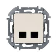 Legrand Inspiria Слоновая кость Розетка Компьютерная 2-ая RJ45 Cat.5e (UTP)
