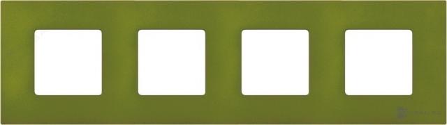 Рамка-декорSimon 27 play, 4 поста, цвет - зеленый artic, пластмасса