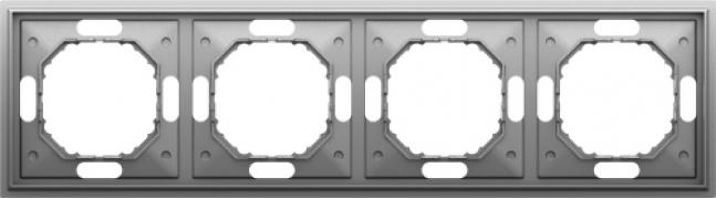 Donel S08 Серый Графит Рамка 4-ая