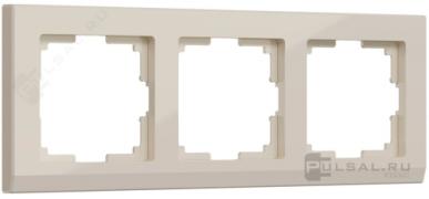 Рамкa
Stark,  3 поста,   цвет - слоновая кость,  пластмасса