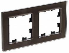 Atlas Design Nature Стекло Мокко Рамка 2-ая