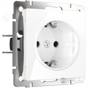 Розетка
Alumax,  Split,  Slab,  Senso,  Baguette,  Acrylic,  Platinum,  Elite,  Snabb,  Stream,  Flock,  Stark,  Fiore,  Favorit,  Diamant,  Aluminium,  Antik,  Metallic,  со шторками,  с заземлением,  одинарная,  винтовые клеммы,   цвет - белый