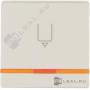 Hакладка карточного выключателя
Q.1,  Q.3,  Q.7,  с индикацией,   цвет - бежевый бархат