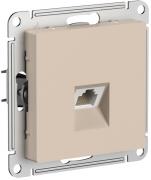 Atlas Design Песочный Розетка компьютерная 1-ая RJ45, кат.6a (FTP)