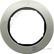 Рамка
R.Classic,  1 пост,   цвет - нержавеющая сталь,  черный глянцевый,  металл