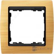 РамкаSimon 82, 1 пост, цвет - сосна, графит, дерево