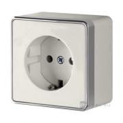 Розетка
Gallant,  без шторок,  с заземлением,  одинарная,  винтовые клеммы,   цвет - слоновая кость