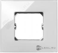 РамкаSimon 27 neos, 1 пост, цвет - белый, пластмасса