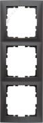 Рамка
S.1,  3 поста,   цвет - антрацит матовый,  пластмасса