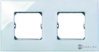 РамкаSimon 27 neos, 2 поста, цвет - голубой, пластмасса