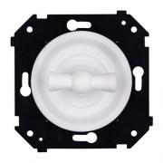 Bironi Шедель Бриз Белый матовый Выключатель 1-клавишный (скрытый монтаж)