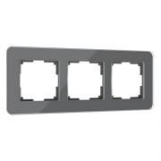 Рамкa
Elite,  3 поста,   цвет - графит,  стекло