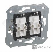 ПереключательSimon 82 Detail, Simon 82 Nature, Simon 82, двухклавишный, с подсветкой