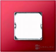 РамкаSimon 27 neos, 1 пост, цвет - рубиновый, пластмасса