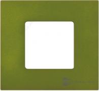 Рамка-декорSimon 27 play, 1 пост, цвет - зеленый artic, пластмасса