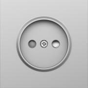 Donel S08 Сталь Накладка Розетки б/з со шторками