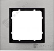 Рамкa
B.7,  1 пост,   цвет - нержавеющая сталь,  антрацит матовый,  металл