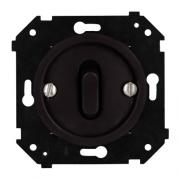 Bironi Шедель Бриз Коричневый матовый Выключатель 1-клавишный (скрытый монтаж)