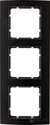 Рамкa
B.3,  3 поста,   цвет - черный,  антрацит матовый,  металл