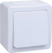 IEK ГЕРМЕС PLUS Белый Выключатель 1-клавишный