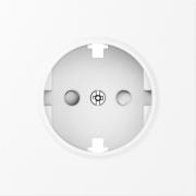 Donel S08 Белый глянцевый Накладка Розетки c/з со шторками