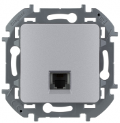 Legrand Inspiria Алюминий Розетка телефонная 1-ая RJ11